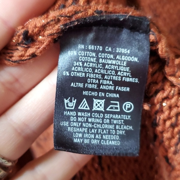 Anthropologie Moth cocoon sweater rust EUC - Picture 3 of 5